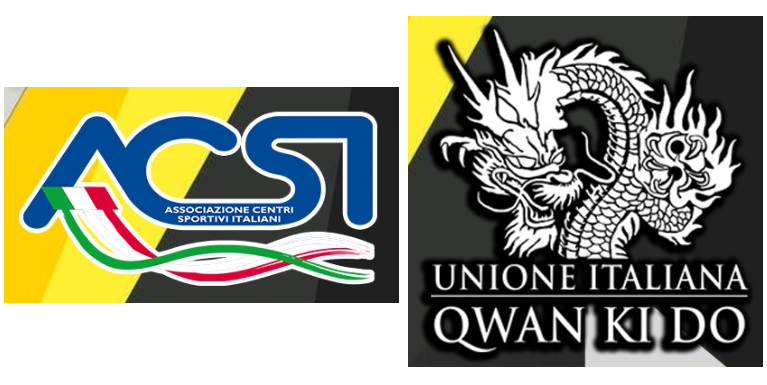 Logo unione Italiana Qwan Ki Do e ACSI - Campionato Nazionale Qwan Ki Do Bambini 2025