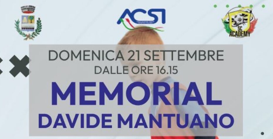 Copertina - Torneo Giovanile Memorial Davide Mantuano 2025