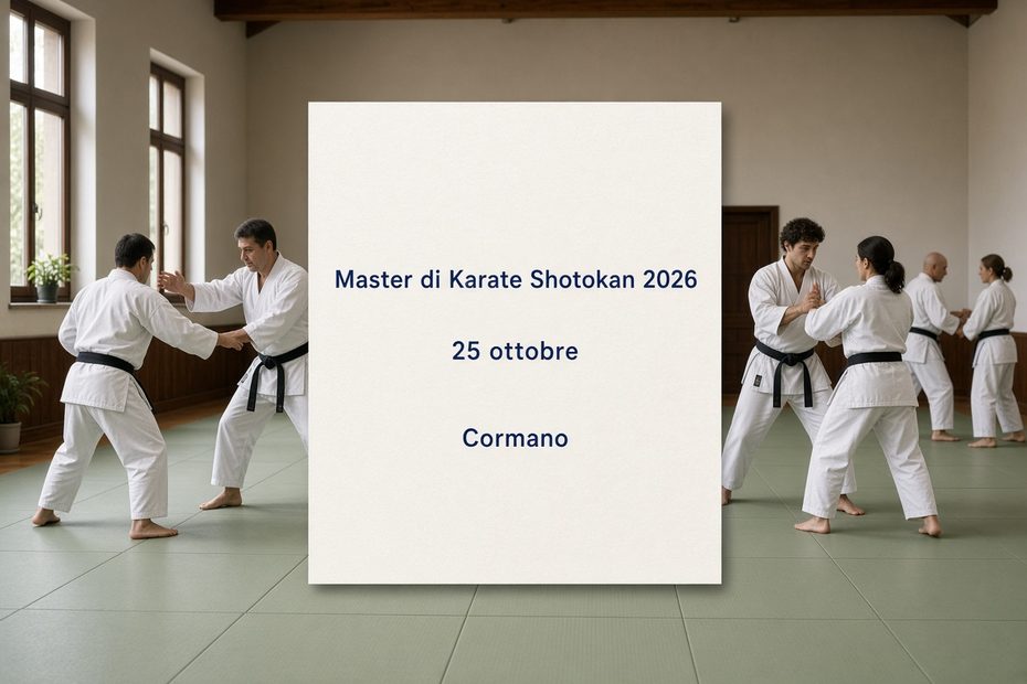 copertina post - Master di Karate Shotokan 2026